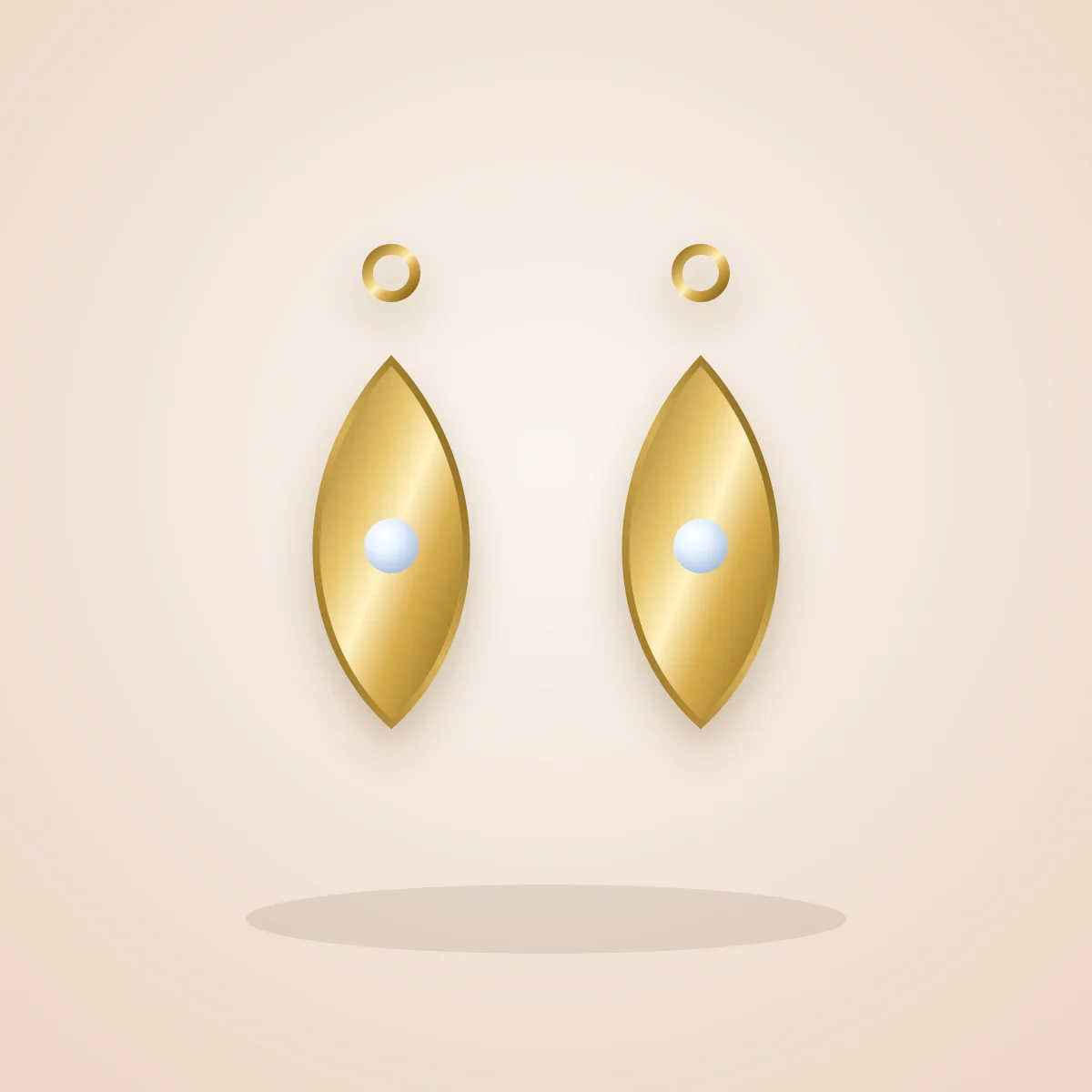 گوشواره طلای آویز اشک